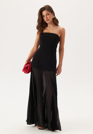 Bethie Strapless Sheer Skirt Dress