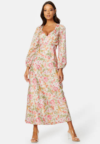 Ivy Satin Midi Dress