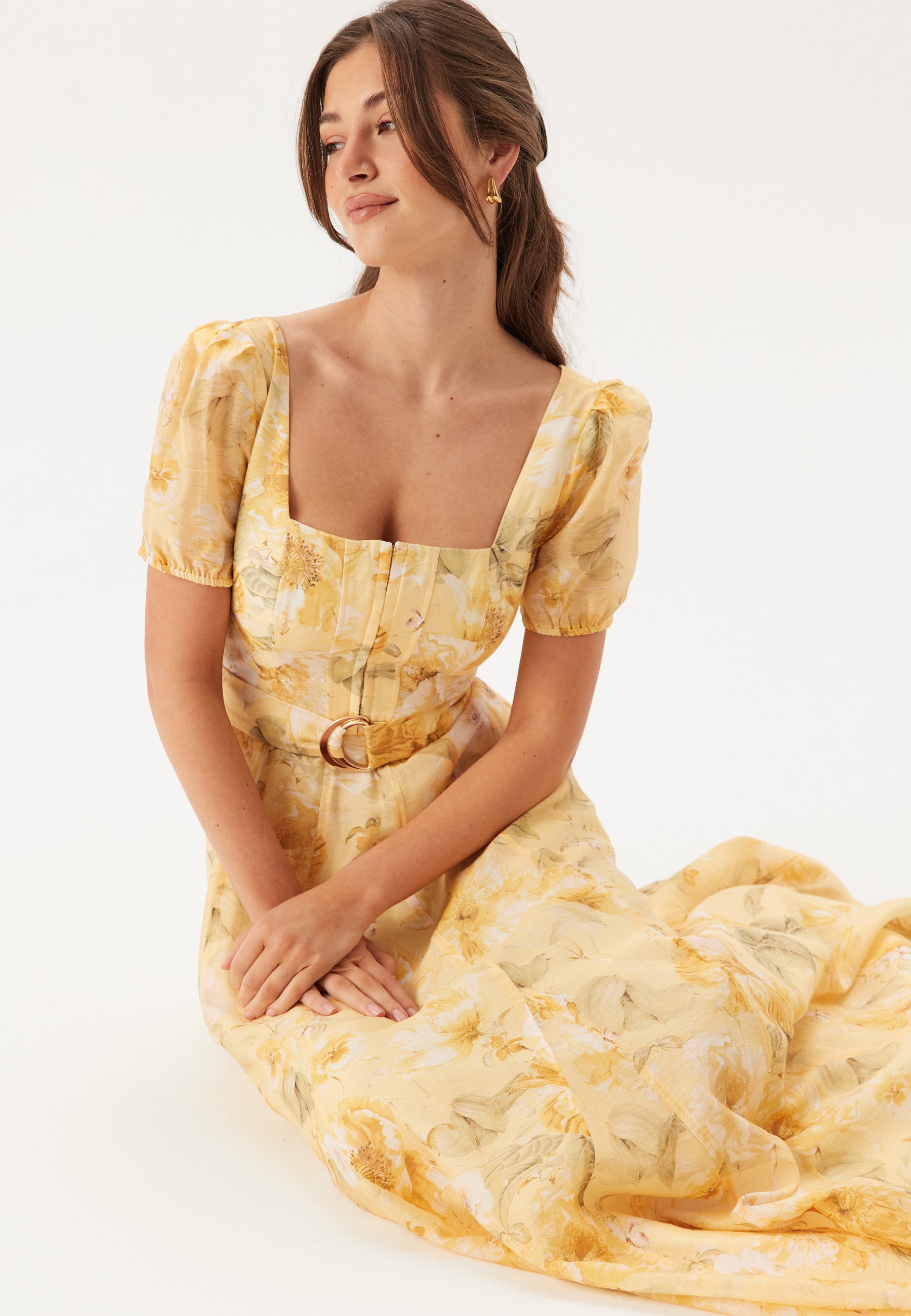 Forever new – Marigold Panel Midi Dress – campaign-outlet – Yellow