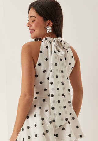 Monroe Tier Halter Midi Dress