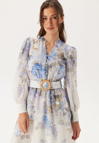 Peyton Trim Detail Midi Dress