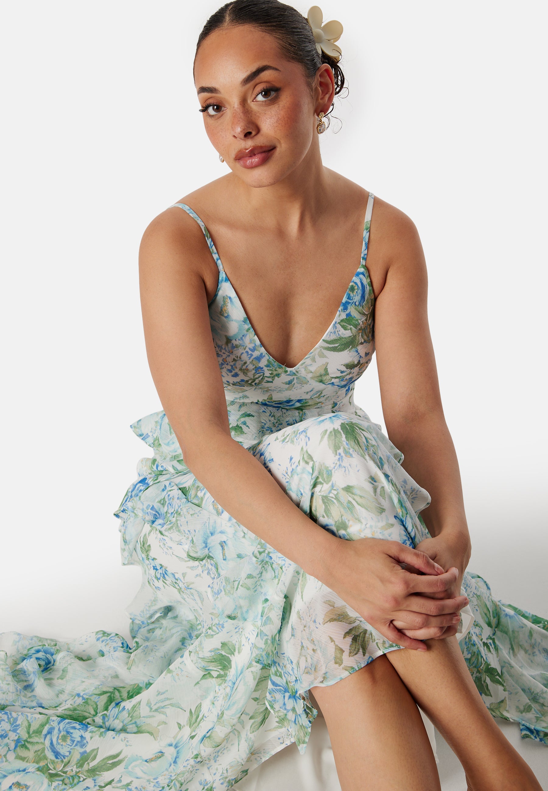 Forever new – Poppy Ruffle Maxi Dress – campaign-outlet – Green / Floral