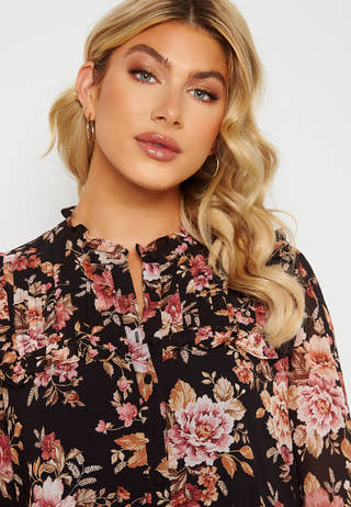 Simona Ruffle Smock Dress