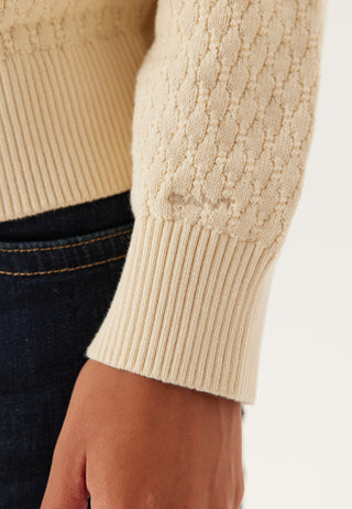 Cotton Textured Half-zip