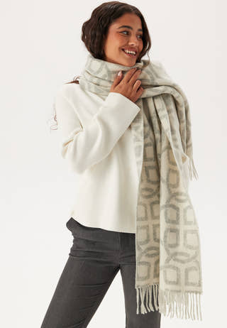 G Pattern Wool Scarf