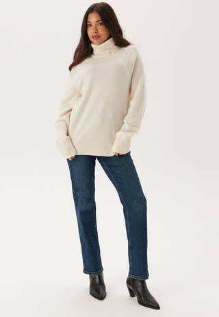 Herringbone Detail Rollneck