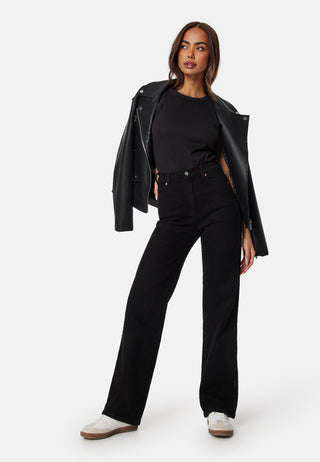 High Neck Rib Tank Top