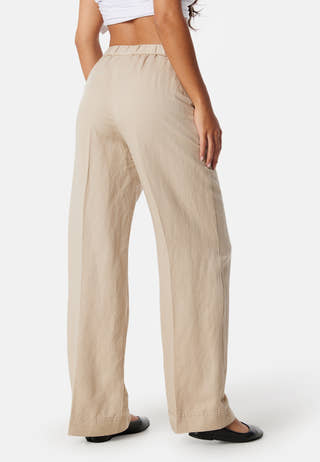 Linen Blend Pull On Pants