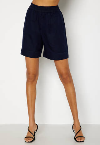 Linen Viscose Pull-On Shorts