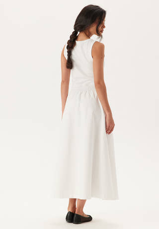 Midi Jersey Woven Combo Dress