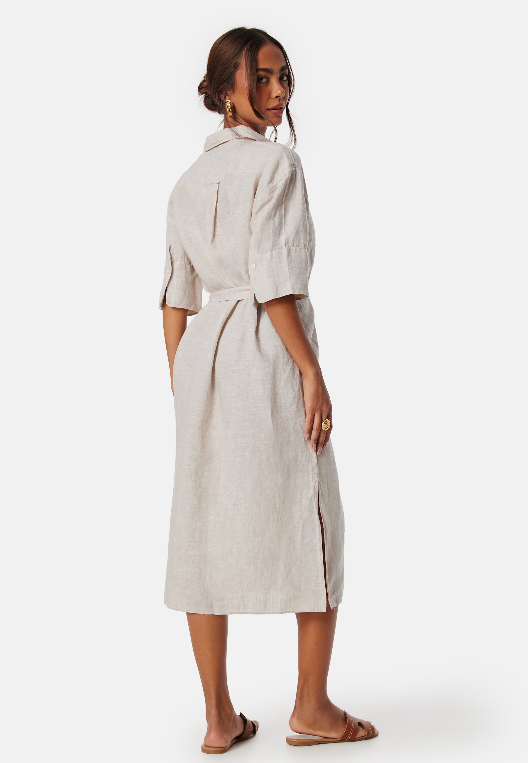 gant linen dress Sleeveless Linen Dress Gant BLACK