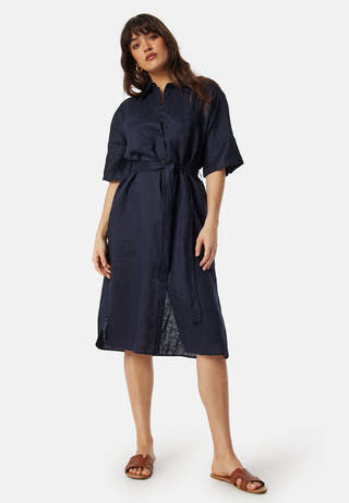 Rel Linen SS Shirt Dress