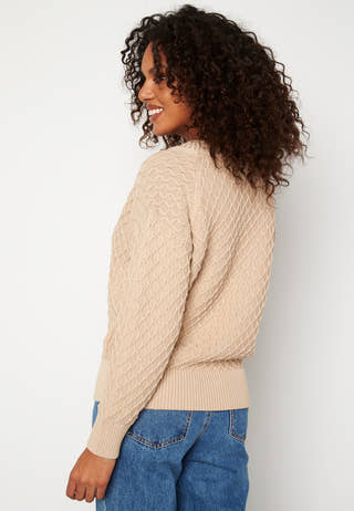 Texture Cotton V-Neck