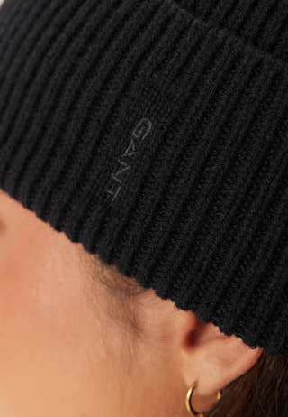 Wool Ribbed Beanie