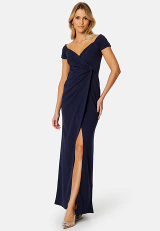 Bardot Knot Front Maxi Dress
