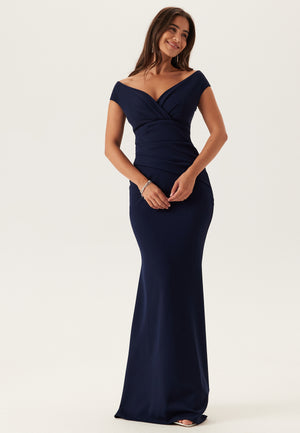 Bardot Pleat Maxi Dress