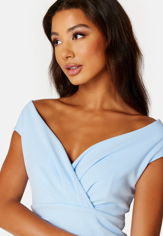 Bardot Pleat Maxi Dress