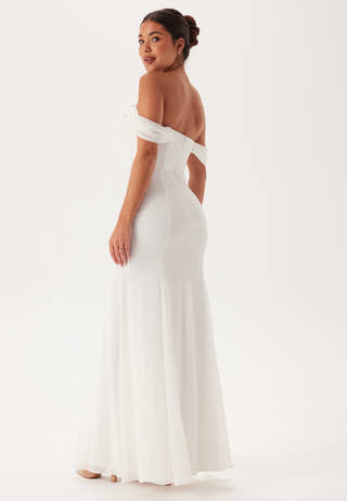 Chiffon Off Shoulder Maxi Dres