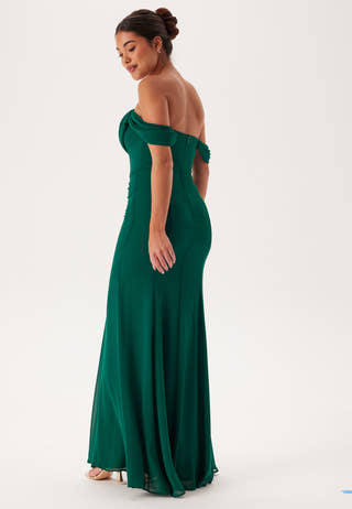 Chiffon Off Shoulder Maxi Dress