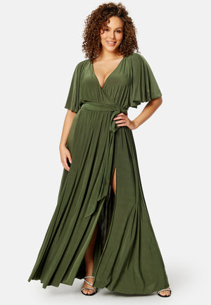 Flutter Sleeve Maxi Dress