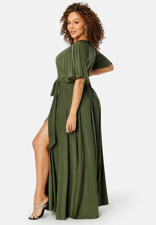 Flutter Sleeve Maxi Dress