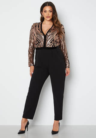 Sequin Bodice Jumpsuit