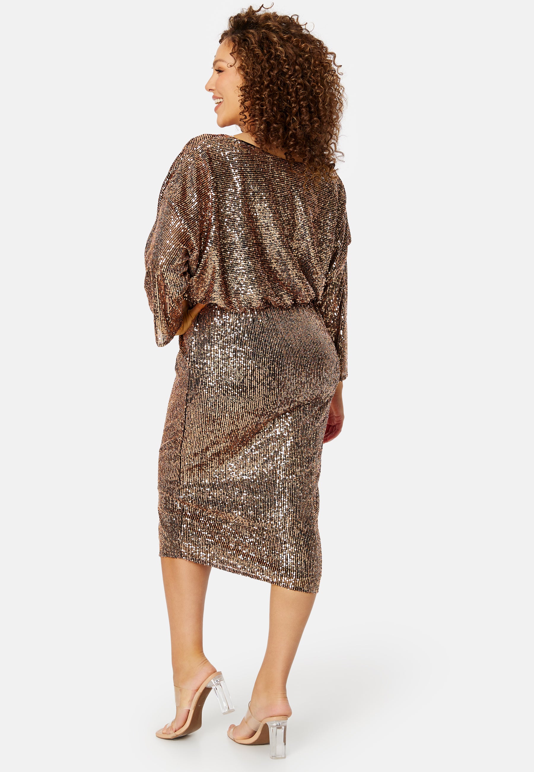 goddiva champagne dress - Champagne