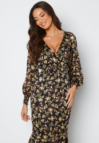 Floral Fishtail Midi Dress