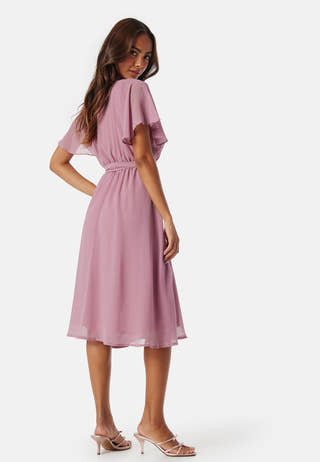 Flutter Chiffon Midi Dress