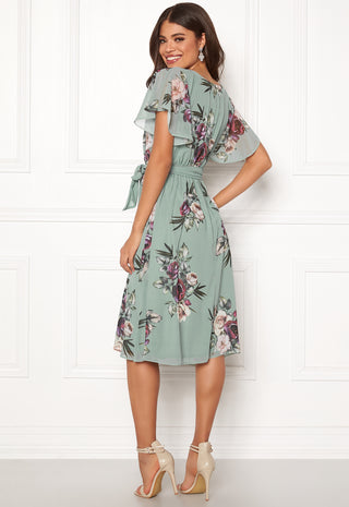 Flutter Floral Midi Dress
