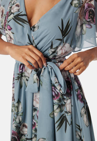 Flutter Floral Midi Dress