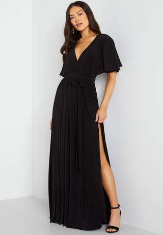 Flutter Sleeve Maxi Dress
