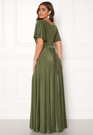 Flutter Sleeve Maxi Dress