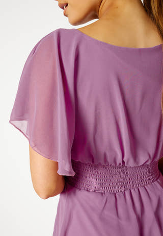 Flutter Tiered Midi Dress
