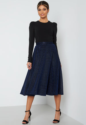 Glitter Midi Skirt