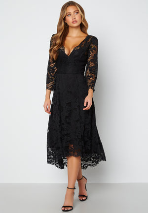 Lace High Low Midi Dress