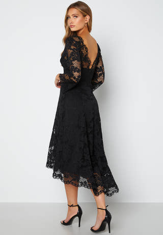 Lace High Low Midi Dress