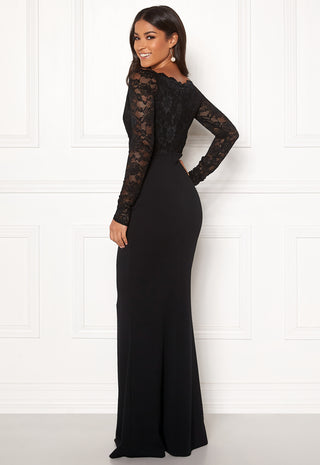 Lace Trim Maxi Dress