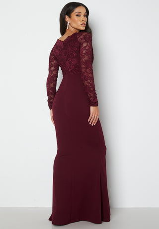 Lace Trim Maxi Dress