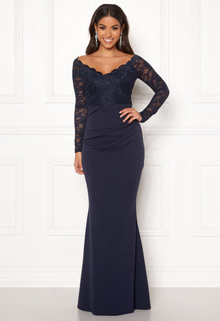Lace Trim Maxi Dress