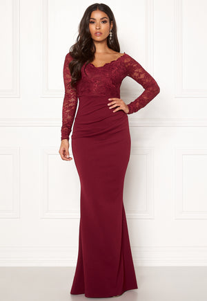 Lace Trim Maxi Dress