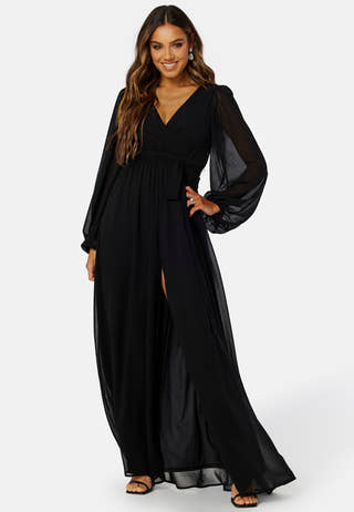 Long Sleeve Chiffon Dress