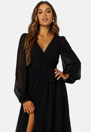 Long Sleeve Chiffon Dress