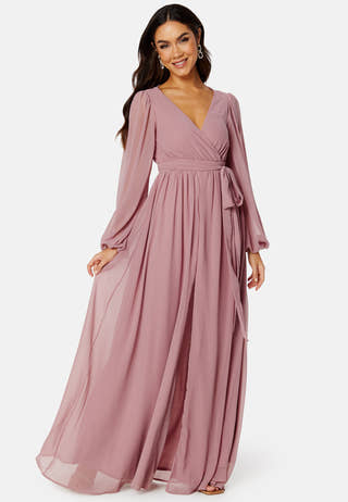 Long Sleeve Chiffon Dress