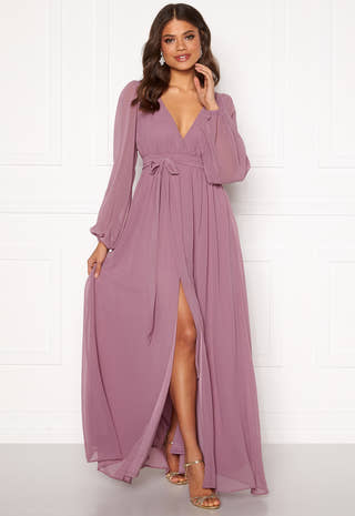 Long Sleeve Chiffon Dress