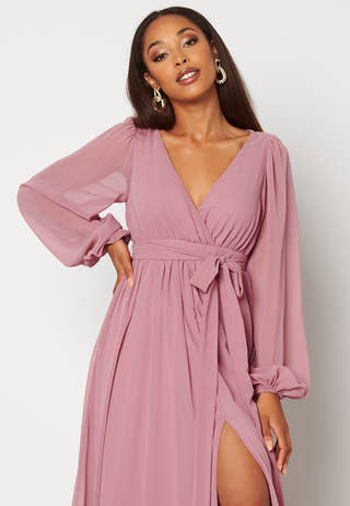 Long Sleeve Chiffon Dress