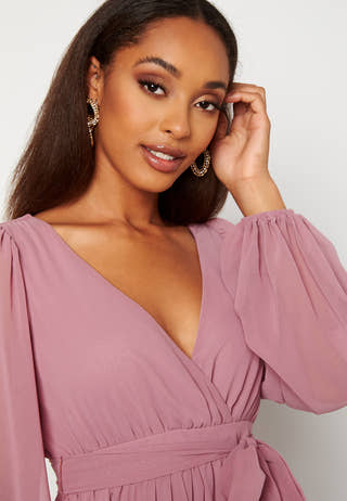 Long Sleeve Chiffon Dress