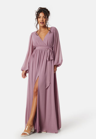 Long Sleeve Chiffon Dress