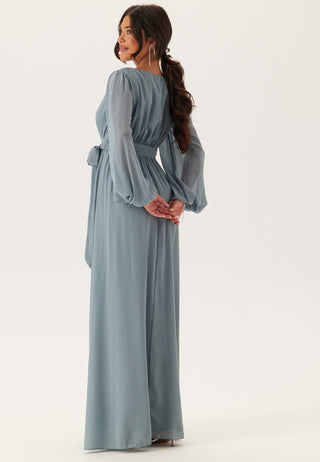 Long Sleeve Chiffon Dress