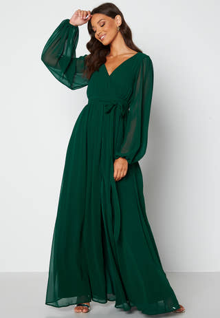 Long Sleeve Chiffon Dress